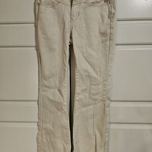 Like New- Never Worn! Old Navy Girls Size 10 Straight Leg Cream Jeans